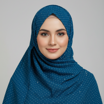 Festive Silver Stone Lawn Hijab