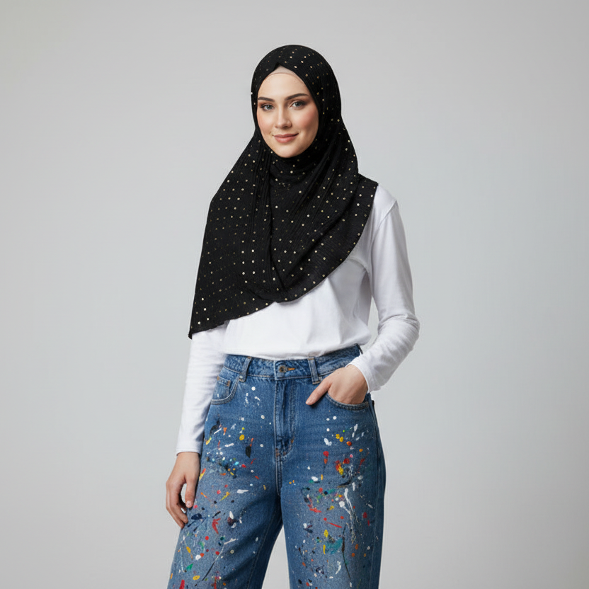 Gold Series Dot Hijab