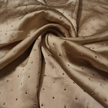 Beige Gold stone Luxilk Hijab
