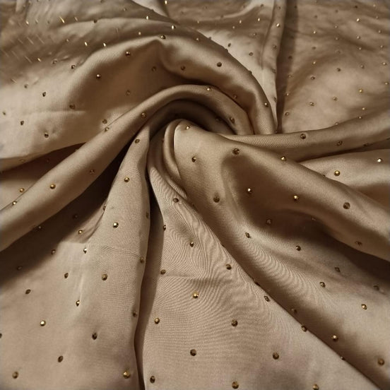 Beige Gold stone Luxilk Hijab