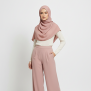 Crimps Hijab - Dust pink