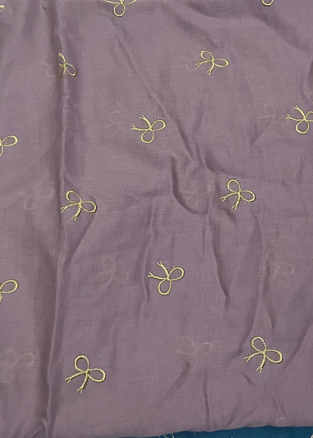 Lavender Embroidery Lawn hijab