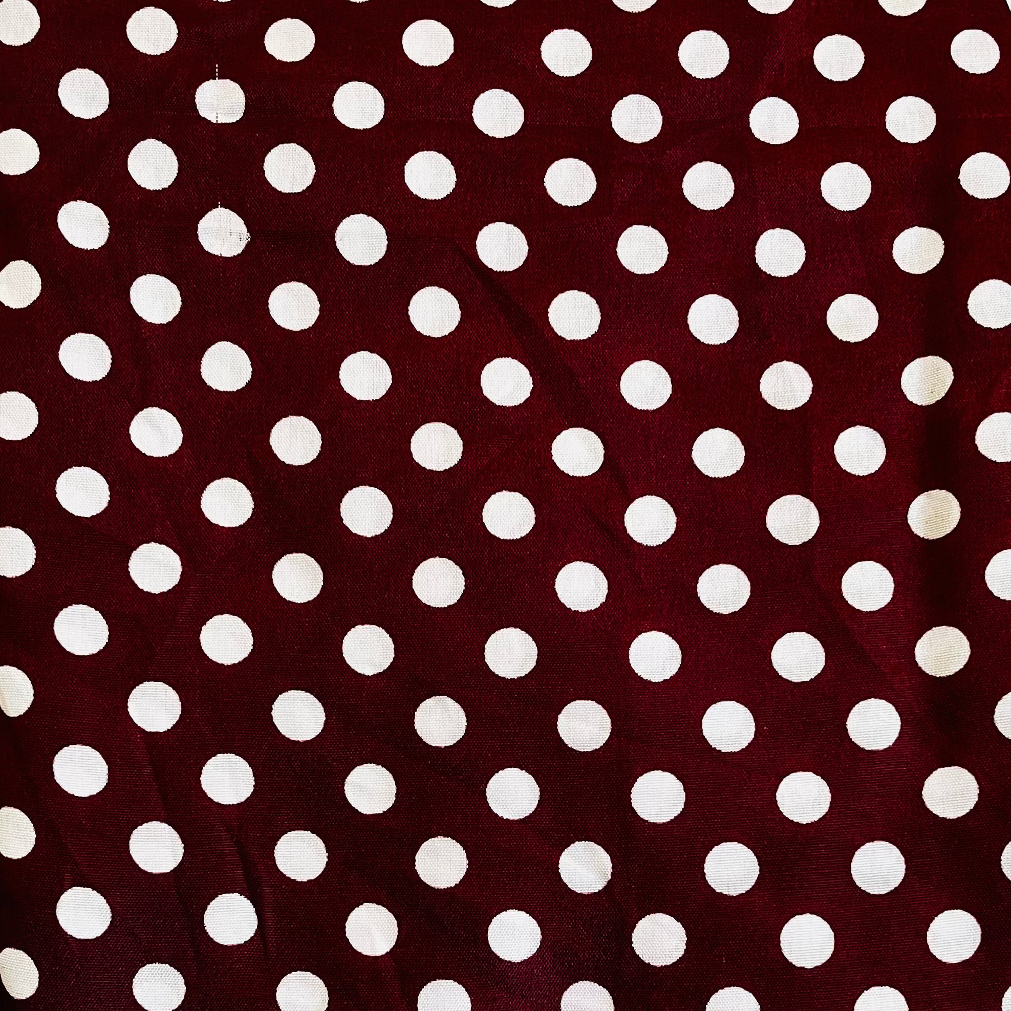 Polkadot Maroon Namaz Chaddar (with sleeves)