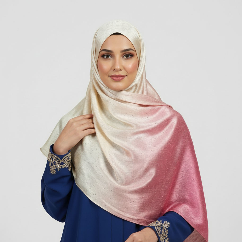 Blush Pink Ombre Silk Stone