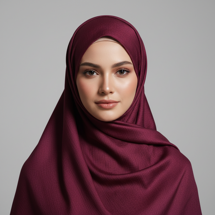 Prisma Purple Crinkle Chiffon Hijab