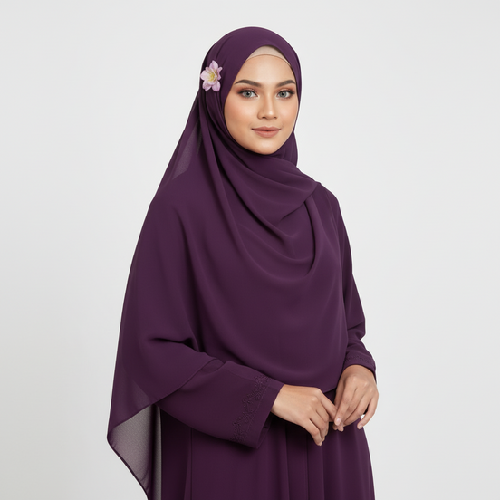 Silk Cut Purple Georgette Chiffon