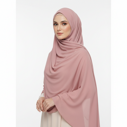 Puce Pink Turkish Lawn XL
