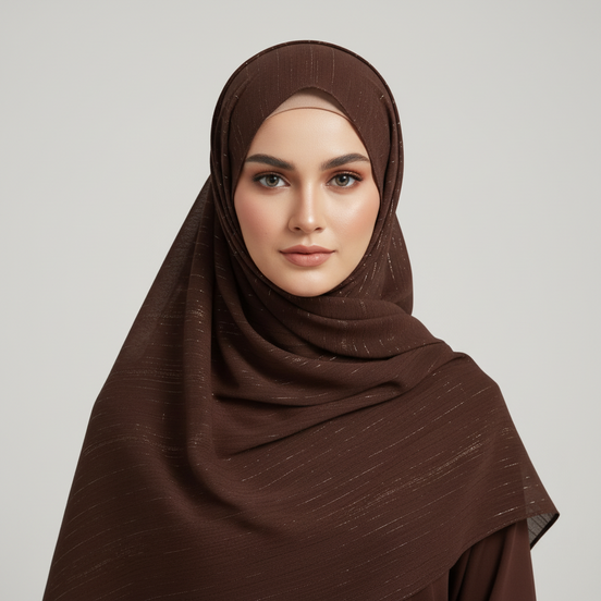 Walnut Metalic Chiffon