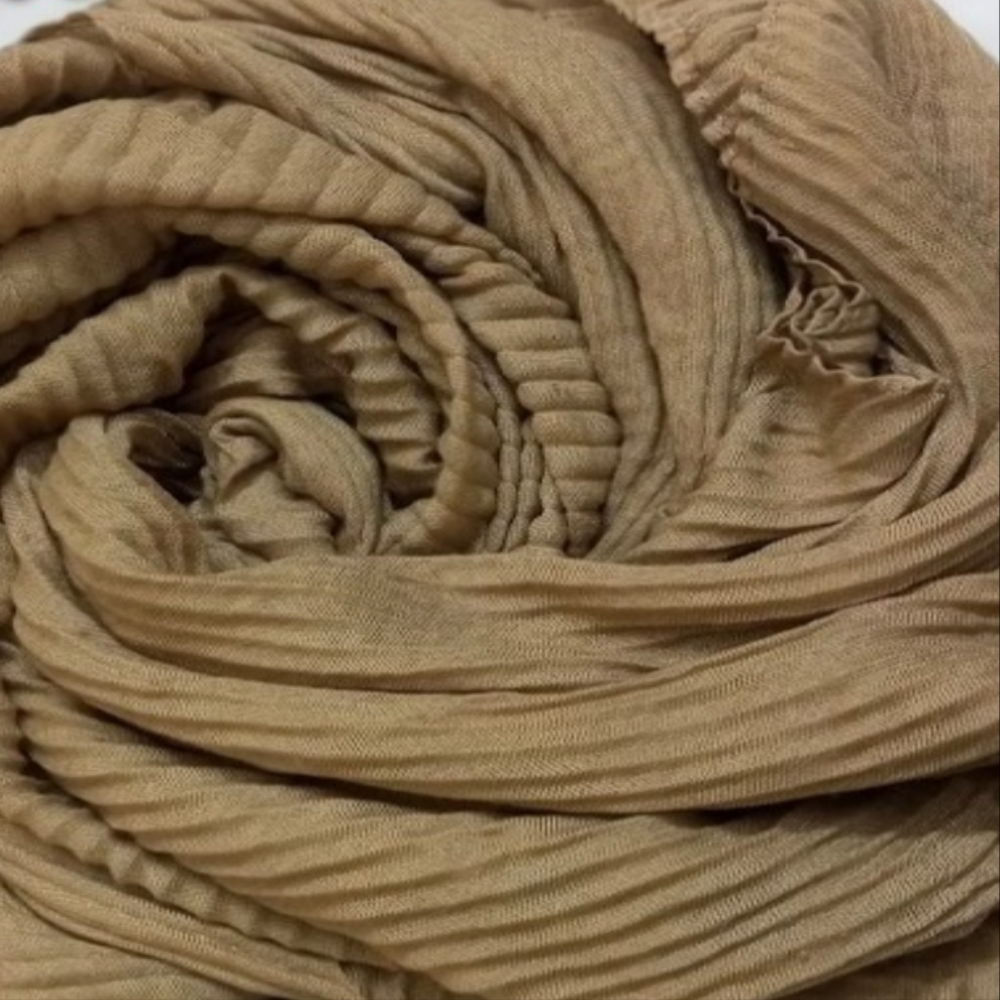 Tan Brown Cotton Platted
