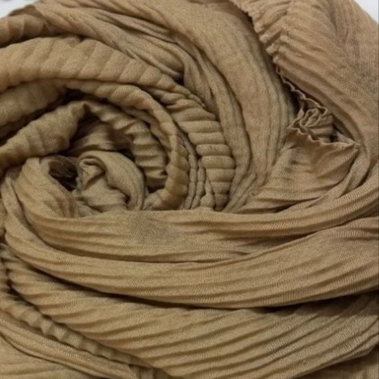 Tan Brown Cotton Platted
