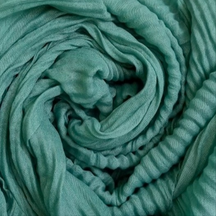 Restful Green Cotton Platted