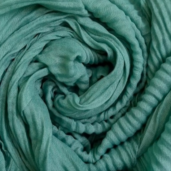 Restful Green Cotton Platted