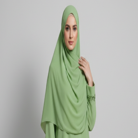 Mint Georgette Chiffon