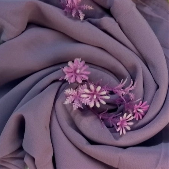 Heather Purple Georgette Chiffon