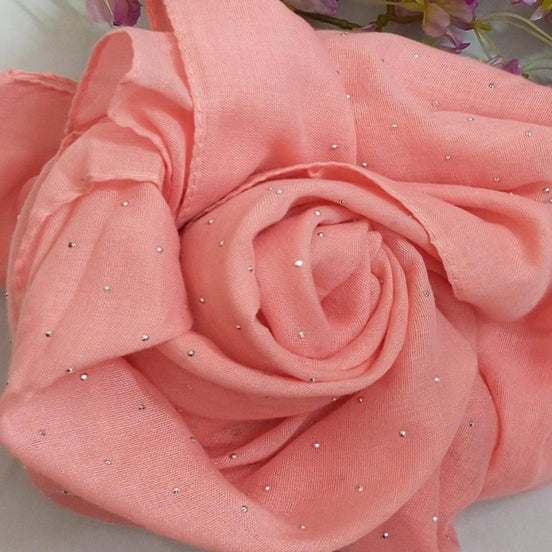 Flamingo Silver Stone Lawn Hijab