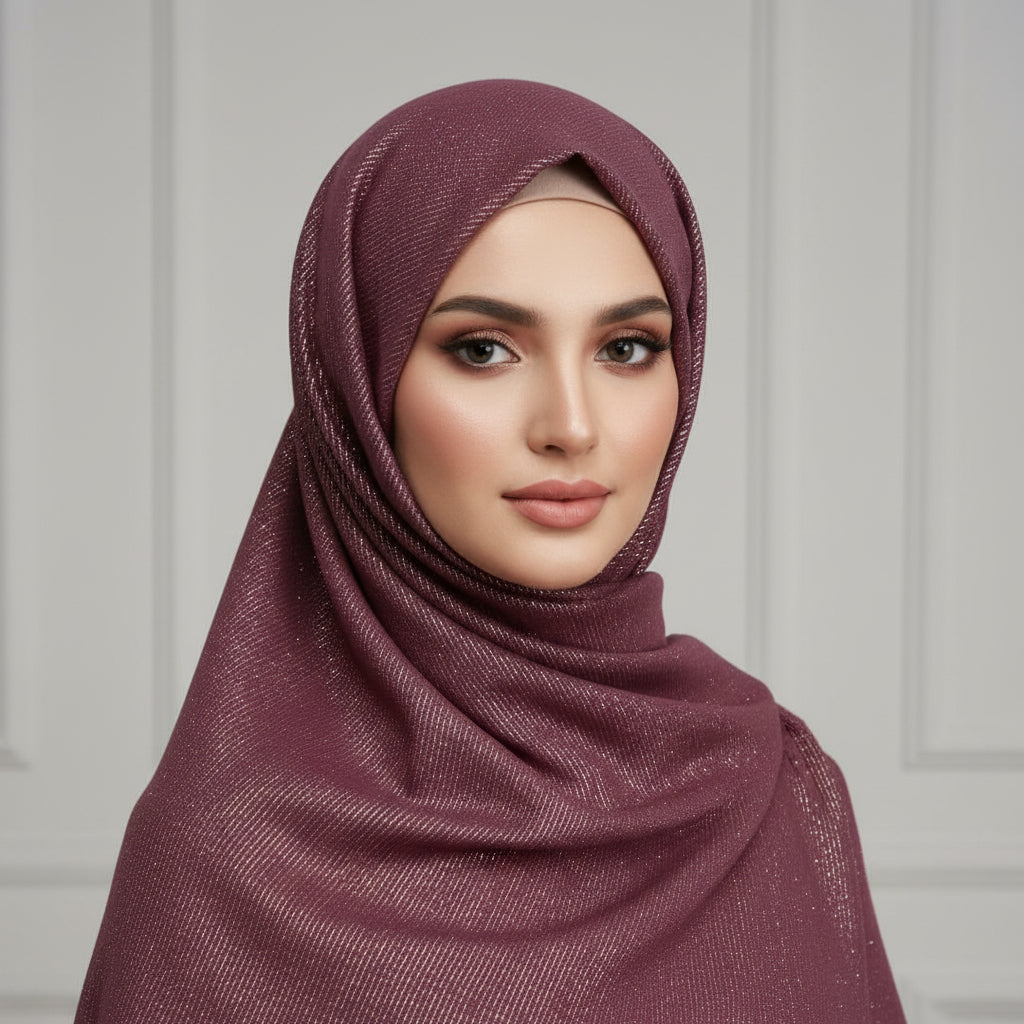 Maroon Sona Chandi Lawn