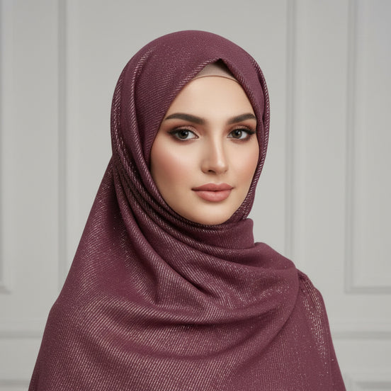 Maroon Sona Chandi Lawn