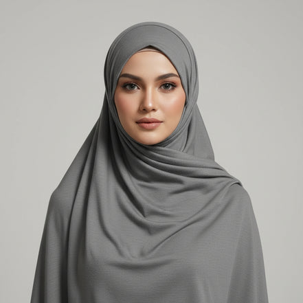 Misty Grey Viscose Jersey