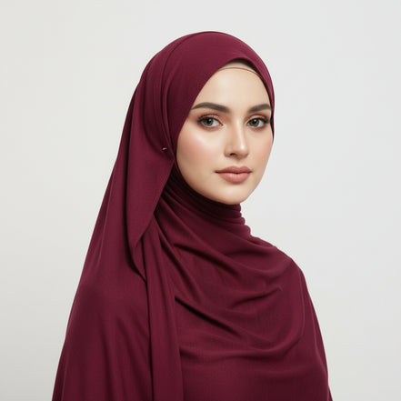 Ruby Red Viscose Jersey