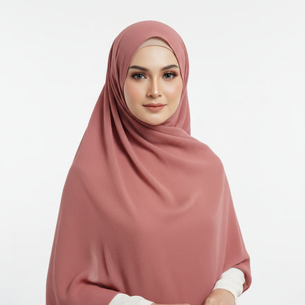 Rouge Textured Chiffon