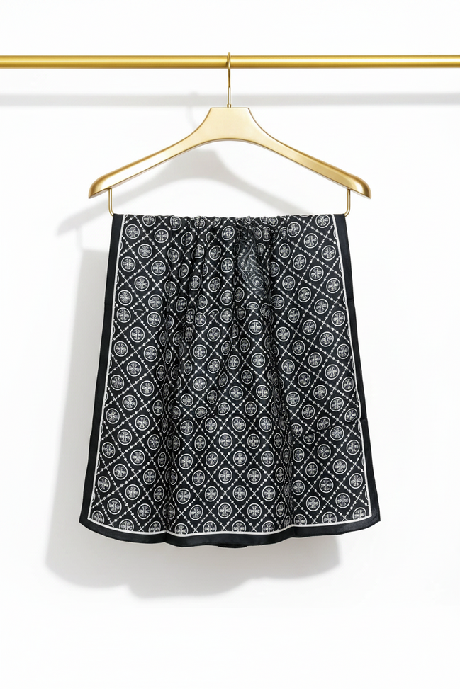 Modal Printed Silk Hijab
