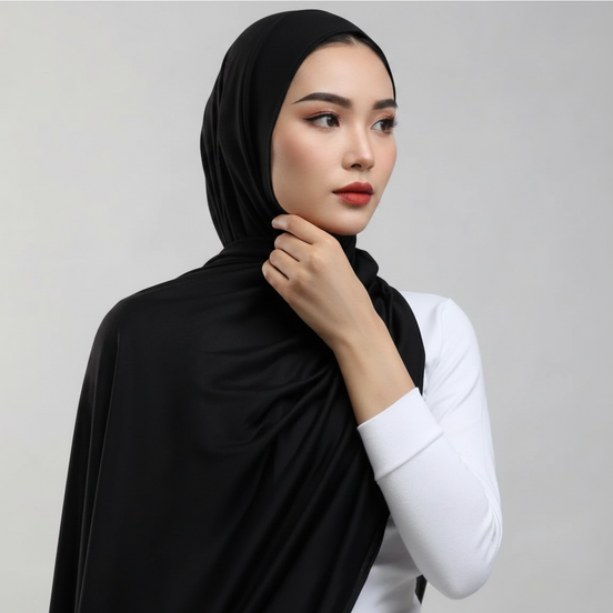 Black  Modal Bamboo Jersey