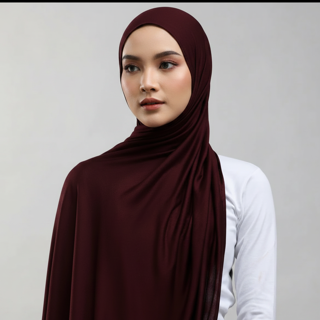 Dark Maroon  Modal Bamboo Jersey
