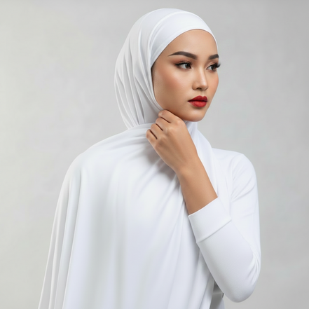White Modal Bamboo Jersey