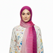 Pinks Ombre Zari Lawn