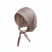 Bamboo jersey latte Full Coverage Tie Back cap