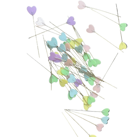 Long heart  Pins(6)