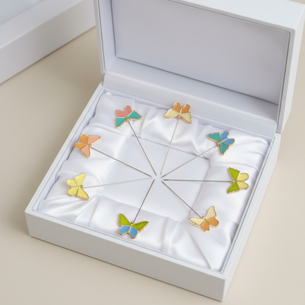 Butterfly metal long Pins ( 1 pin)