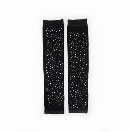 Black fancy arm sleeves with studs