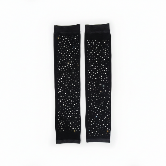Black fancy arm sleeves with studs