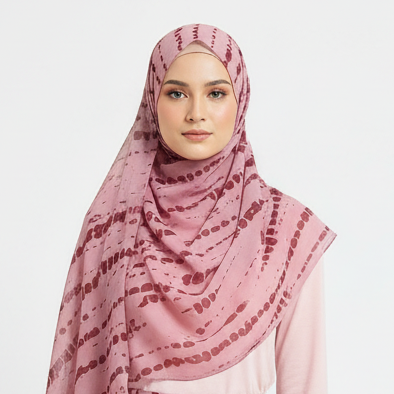 Tie-Dye Chiffon Hijab