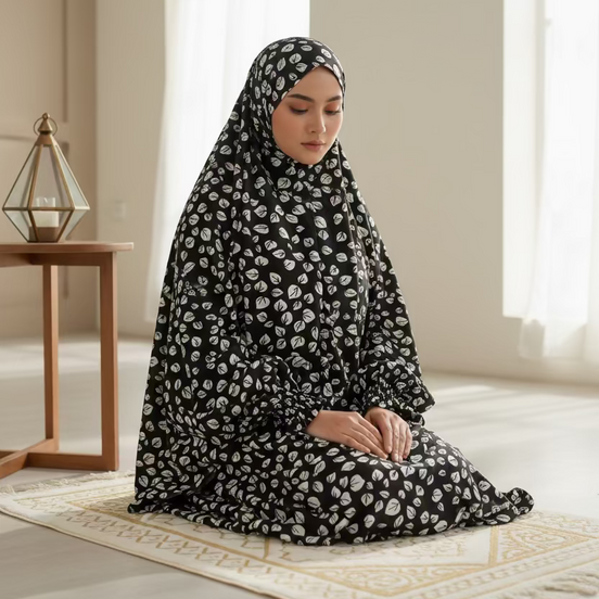 Dark brown Namaz Chaddar (with sleeves)