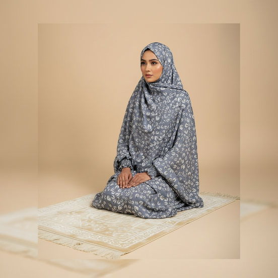 Blue Namaz Chaddar (with