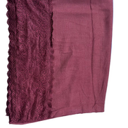 Chantilly Lace Hijab -Maroon