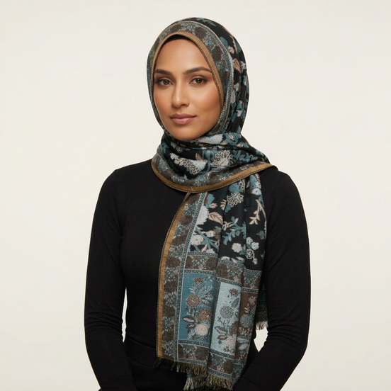 Vintage Pashmina -Black