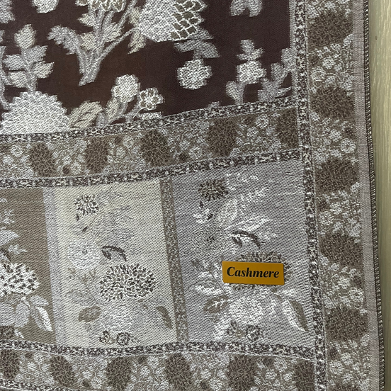 Vintage Pashmina Hijab- Brown