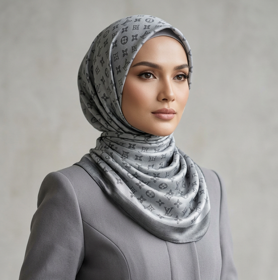 Cashmere Monogram-Silver