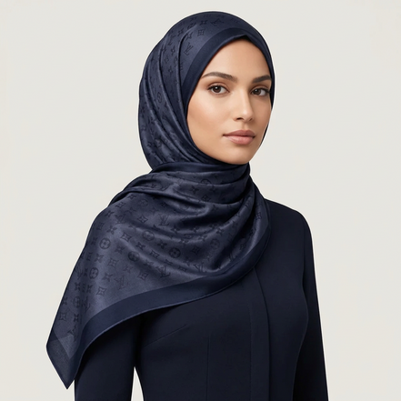 Cashmere Monogram_ Blue