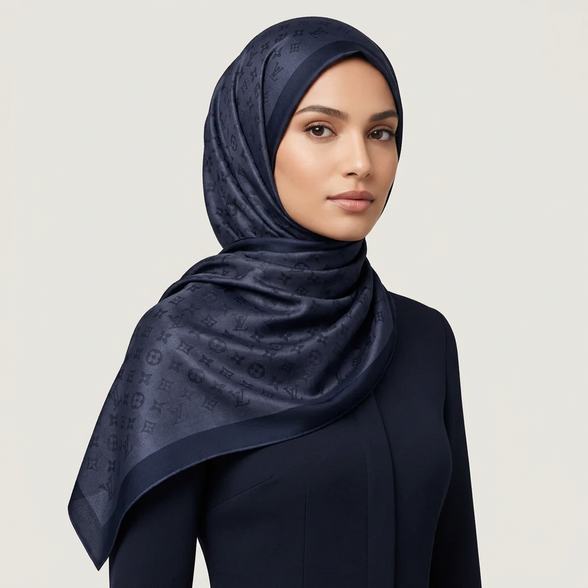 Cashmere Monogram_ Blue