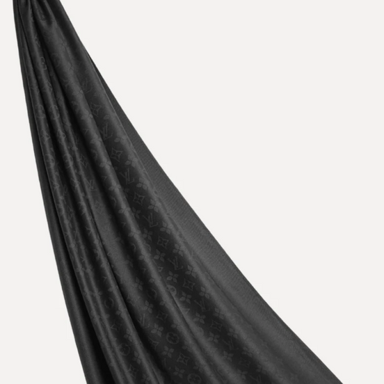 Cashmere Monogram- black