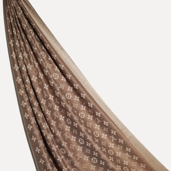 Cashmere Monogram- Beige