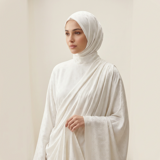 Cashmere Monogram- white