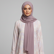 Crimps Hijab - lavender