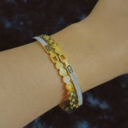 Ring & Cuff Bracelet CHANNEL (2pc)
