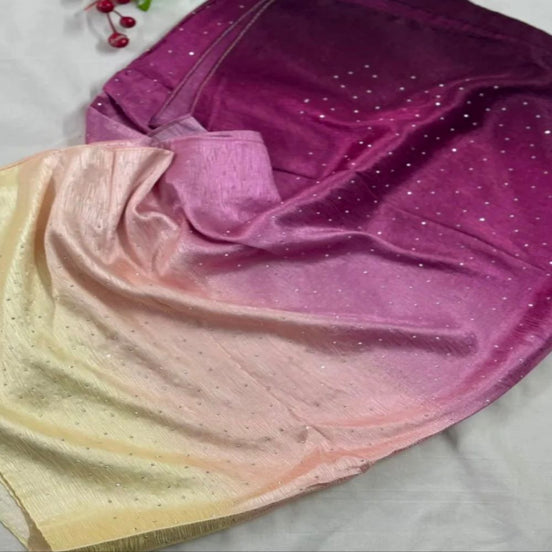 Plum  Ombre Silk Stone