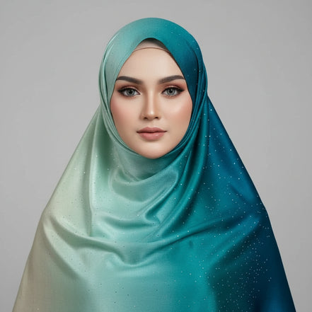 Turquoise Ombre Silk Stone